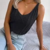 Scoop Cable Knit Vest