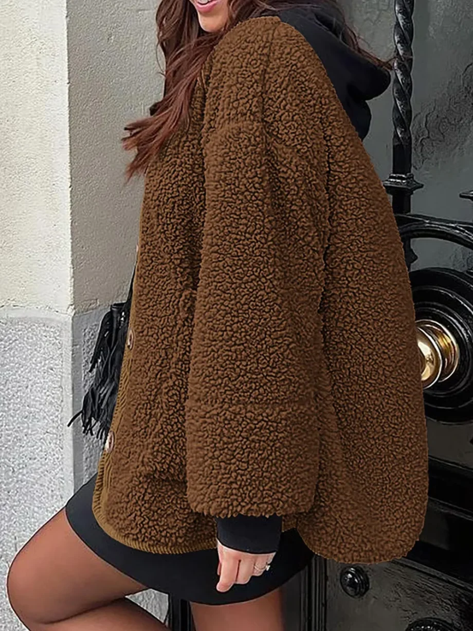 Plush Lambskin Winter Coat