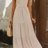 BohoSmocked Tiered Dress