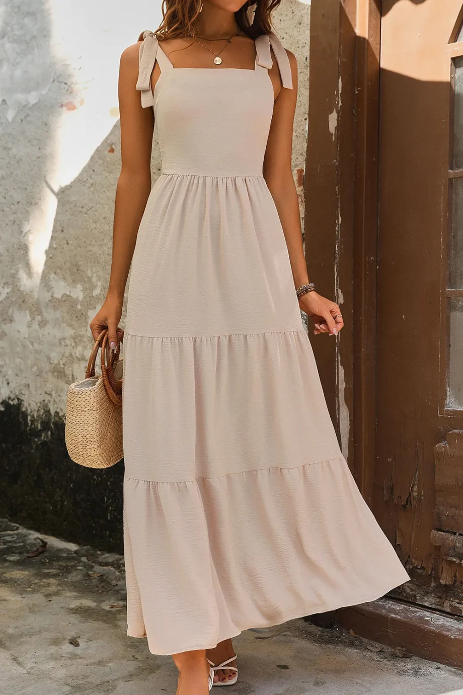 BohoSmocked Tiered Dress
