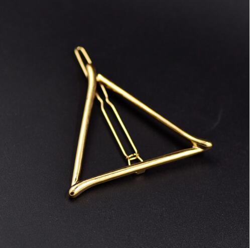 Minimalist Hollow Triangle Hair Clip