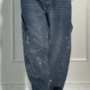 LuxeWashed Rhinestone Wide-Legs