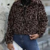 Leopard Zip Up Jacket