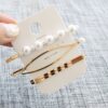 Golden Pearl Hair Accessories Set