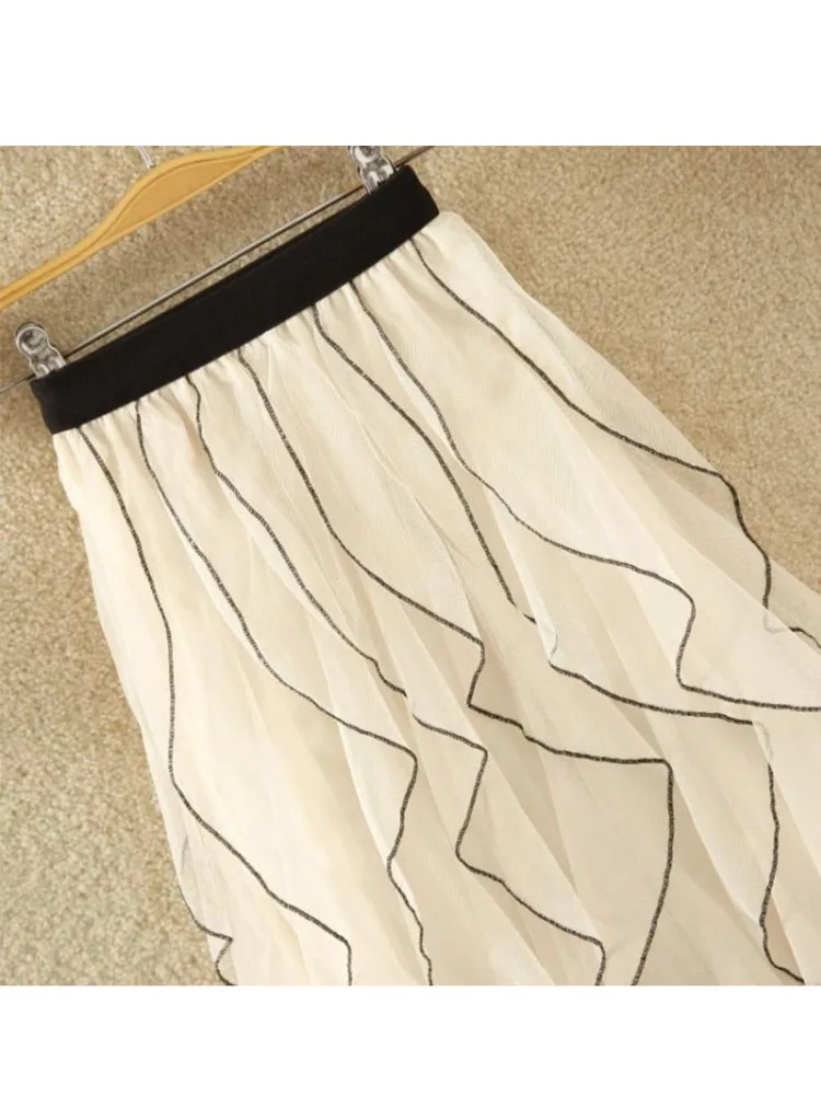 Irregular Long Tulle Skirts
