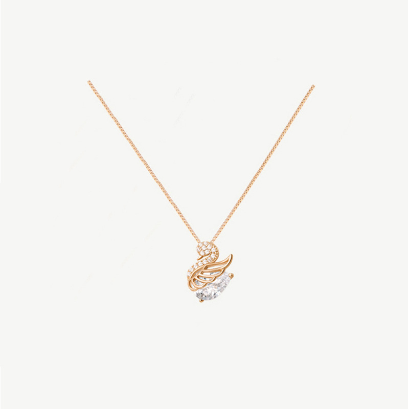 Graceful Swan Pendant Necklace