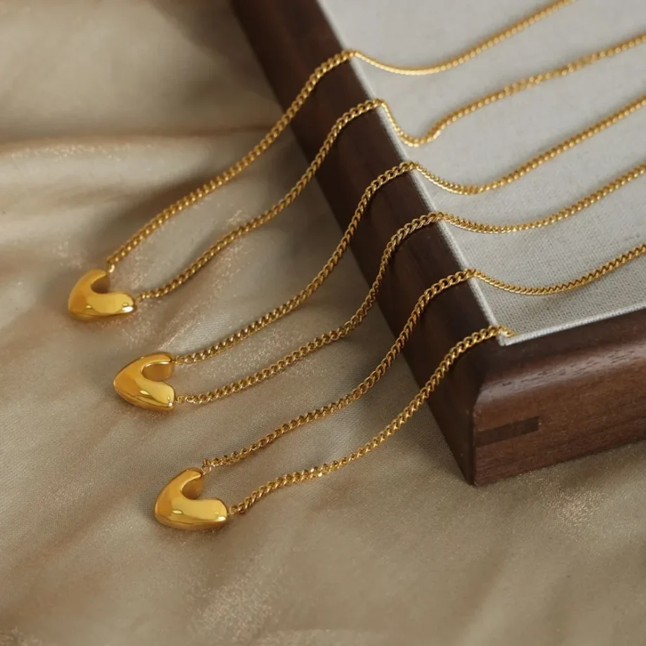 Golden Heartbeat Necklace