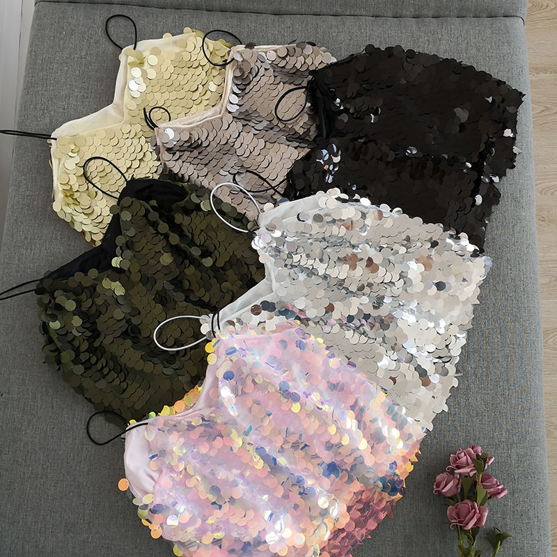 Sequin camisole top