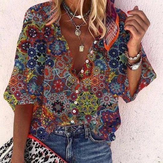 Summer Gypsy Printed Shirt
