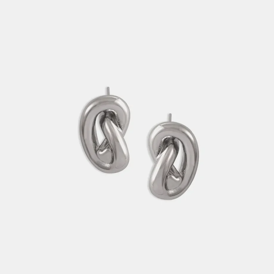 KnotEdge Stud Earrings