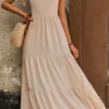BohoSmocked Tiered Dress