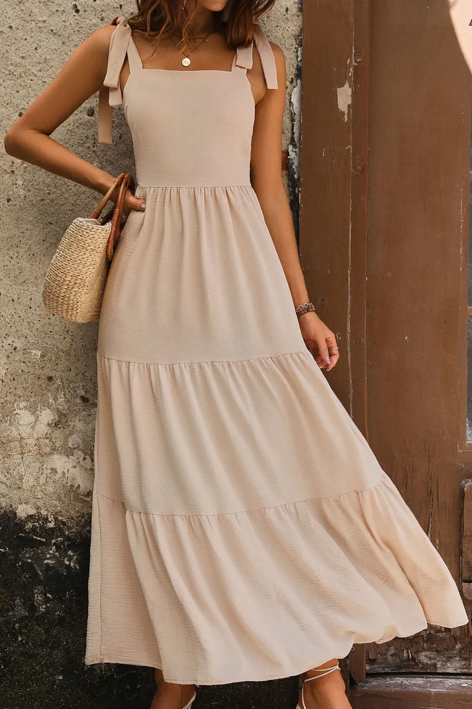 BohoSmocked Tiered Dress