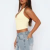 Halter Luxe Cropped Cami