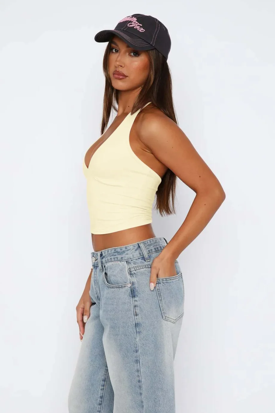 Halter Luxe Cropped Cami