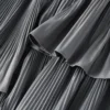Korean Irregular Hem Pleated Skirt