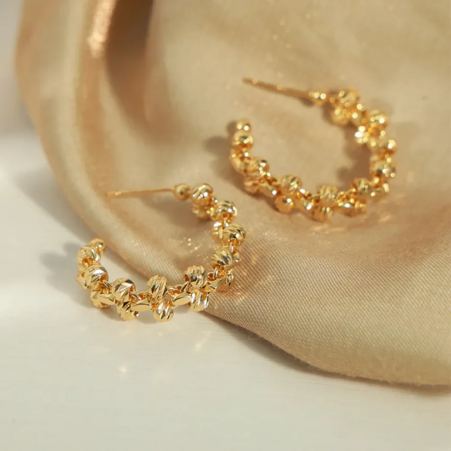 Copper Halo Earrings