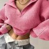 Crisp Collar Knit Sweater