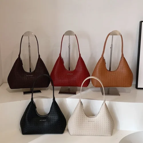 Moonlit Leather Shoulder Bag