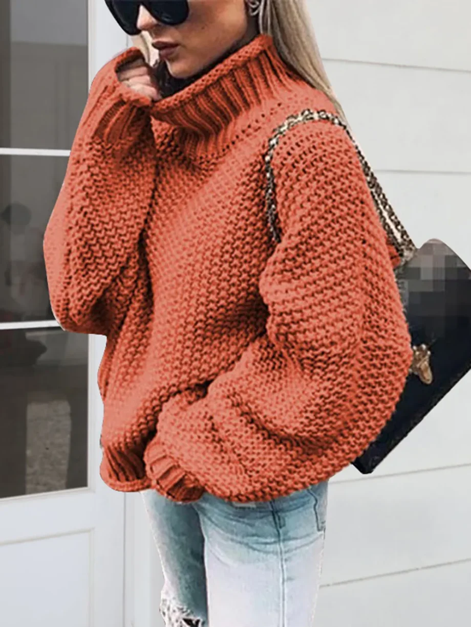 Cozy Turtleneck Knit Sweater