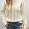 Autumn Breeze Hollow Knit Sweater