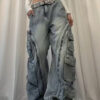 Washed multi pocket Jeans