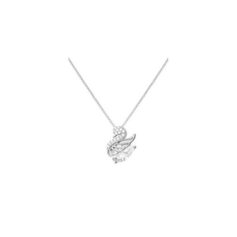 Graceful Swan Pendant Necklace