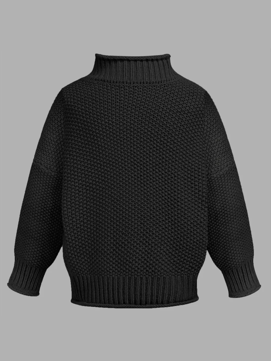 Cozy Turtleneck Knit Sweater