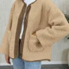 Plush Lambskin Winter Coat