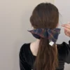 Library Chic Plaid Scrunchy