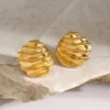 ShellAura Stud Earrings