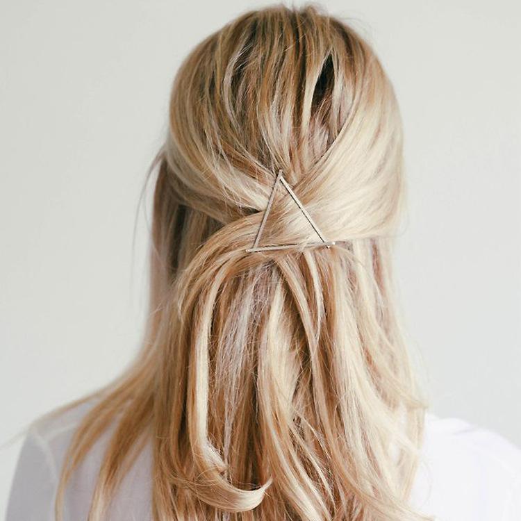 Minimalist Hollow Triangle Hair Clip