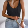 Scoop Cable Knit Vest