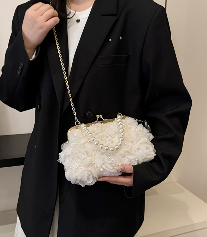 PearlLace Crossbody Bag