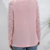 Lace Bloom Sweater Blouse