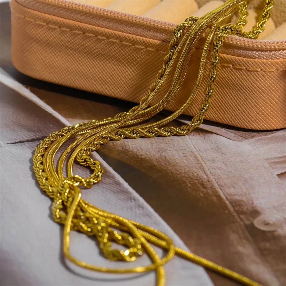 Triple Charm Layered Necklace