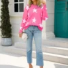 Starry Vibes Dropped Shoulder Sweater