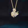 Graceful Swan Pendant Necklace