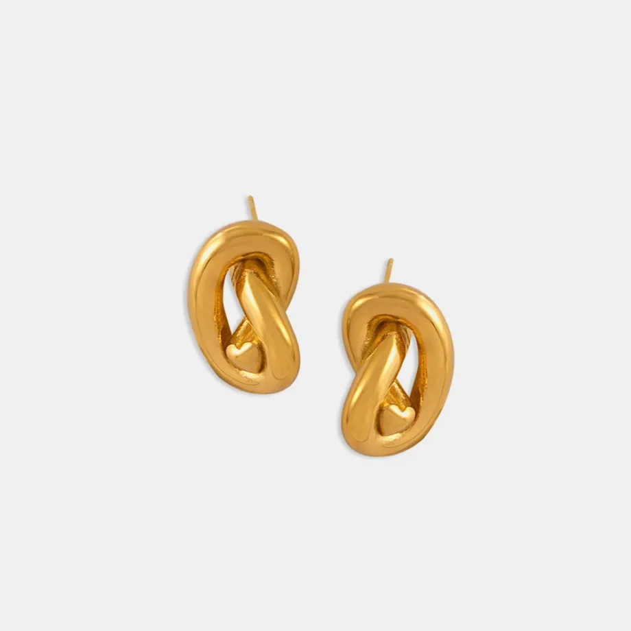 KnotEdge Stud Earrings