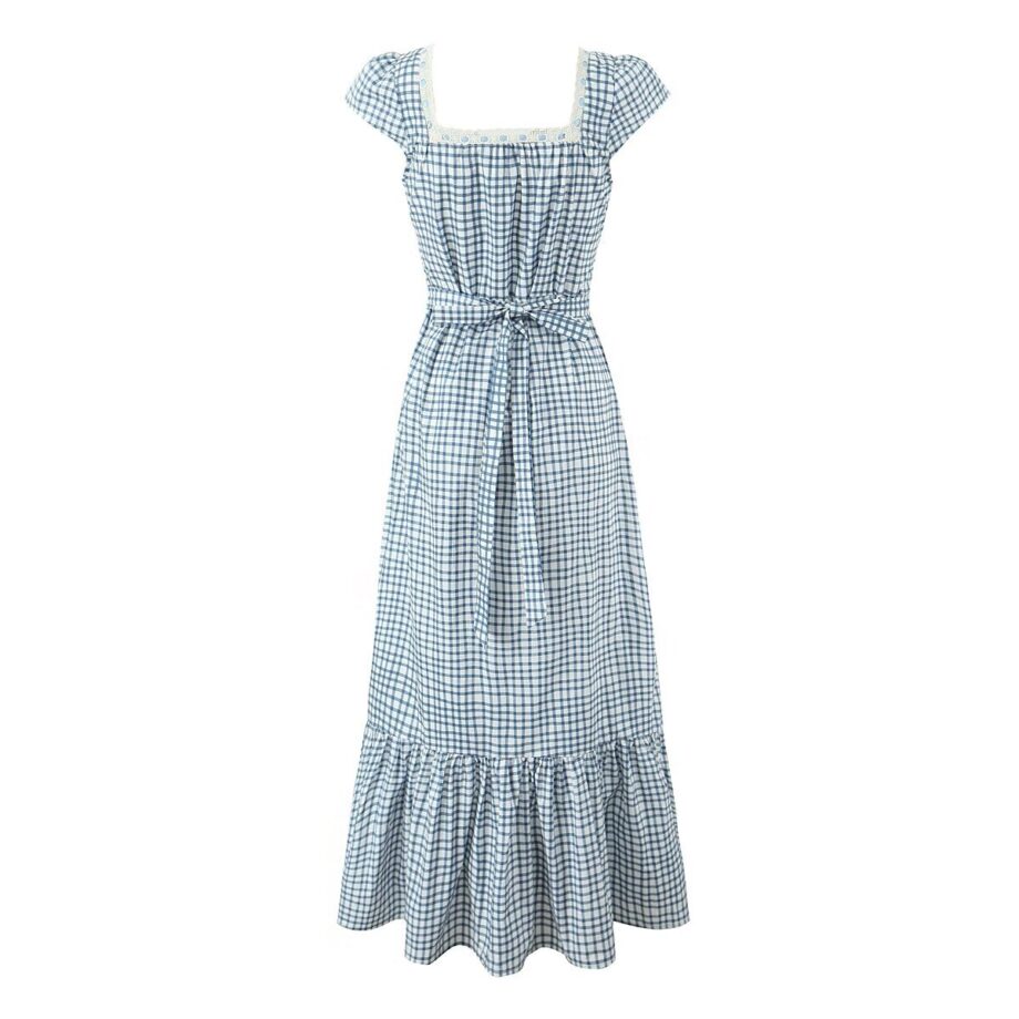 Vintage plaid camisole Jumpsuit
