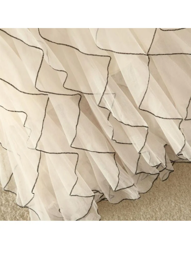 Irregular Long Tulle Skirts