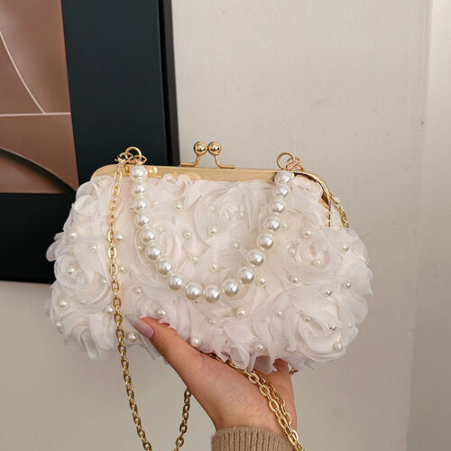 PearlLace Crossbody Bag