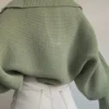 Crisp Collar Knit Sweater