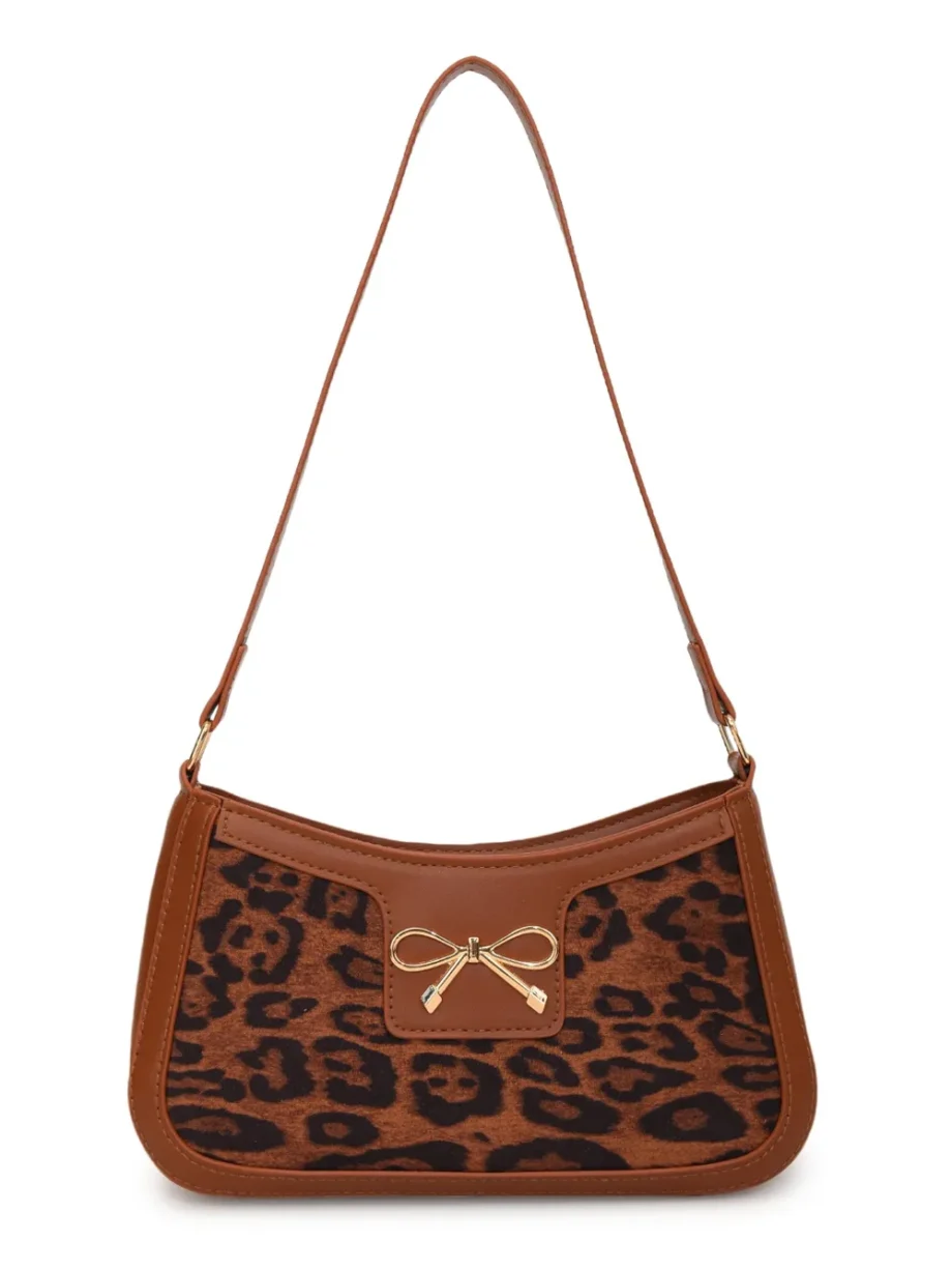 Leopard Luxe Bow Bag