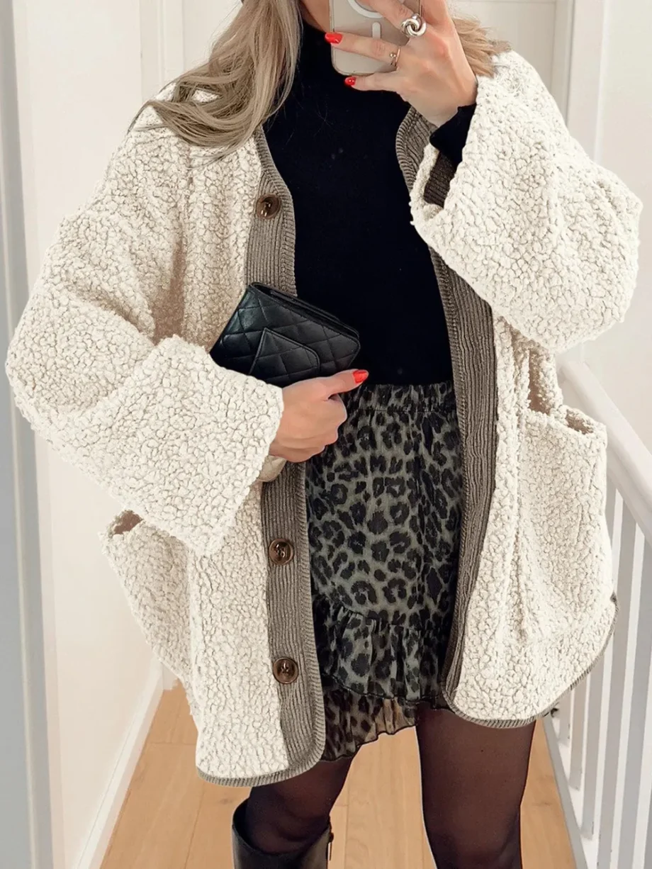 Plush Lambskin Winter Coat