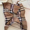 Library Chic Plaid Scrunchy