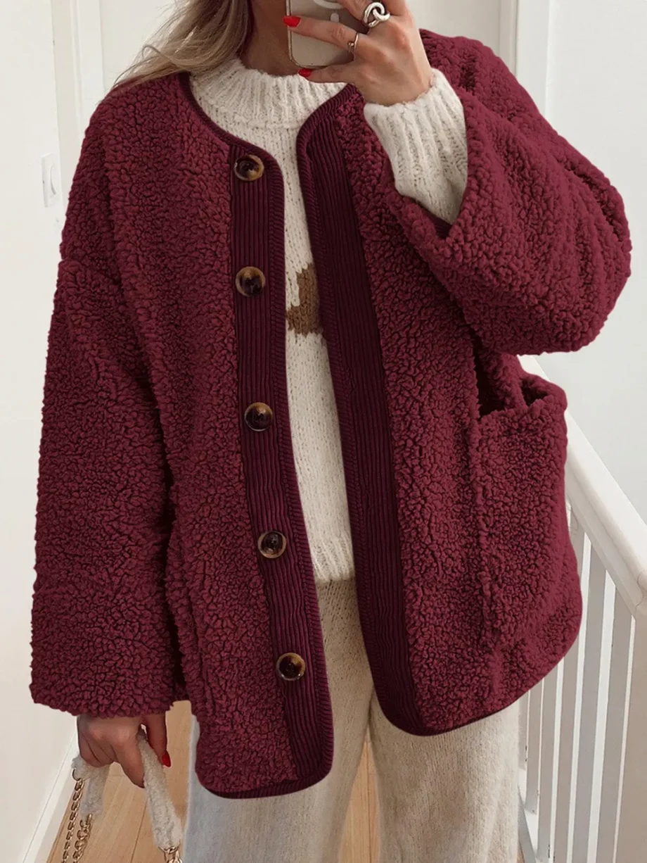 Plush Lambskin Winter Coat
