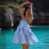 Multi-layer ruffled skit dress
