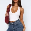 Halter Luxe Cropped Cami