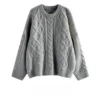 Criss-Cross Cozy Oversized Sweater