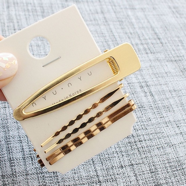 Golden Pearl Hair Accessories Set